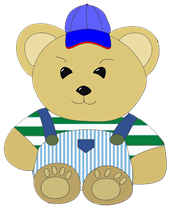 Teddybeartransparent klein